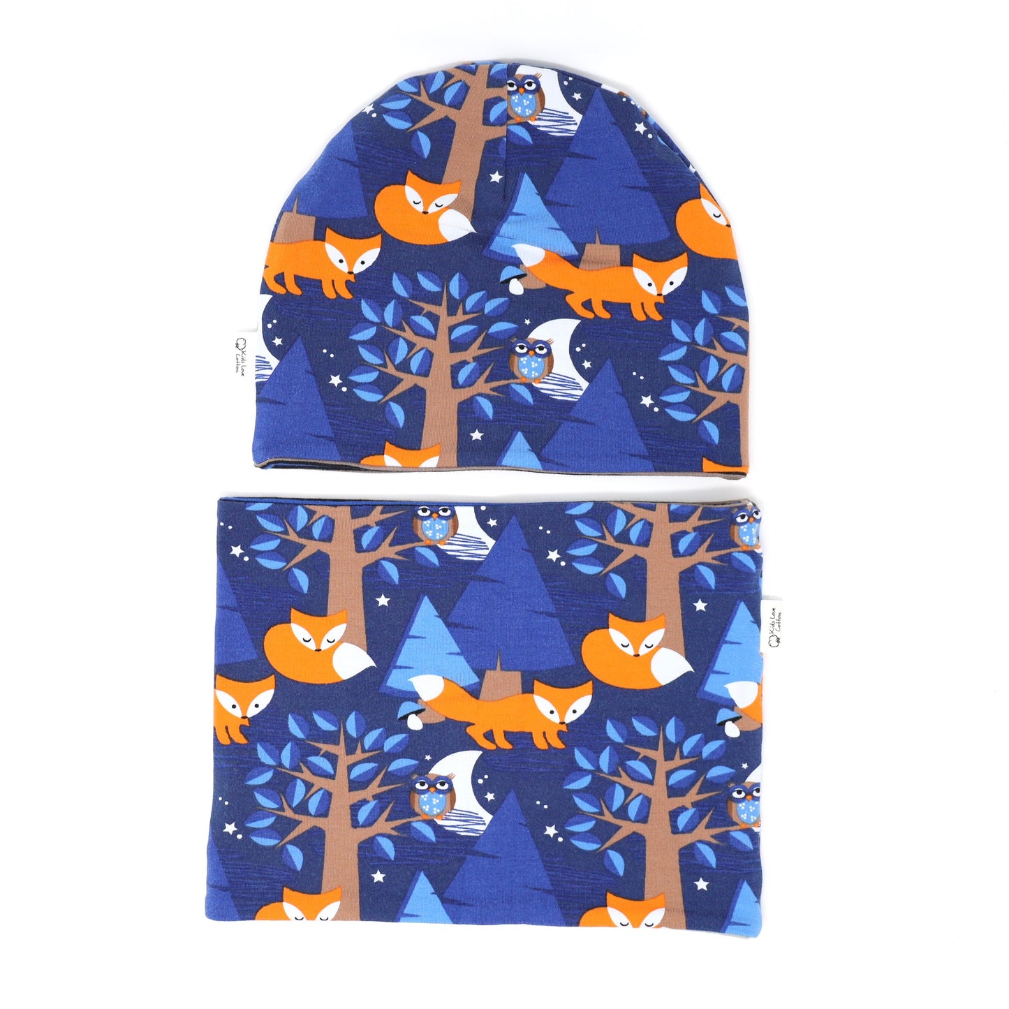 Kids Hat & Snood Set 2-8y - organic cotton