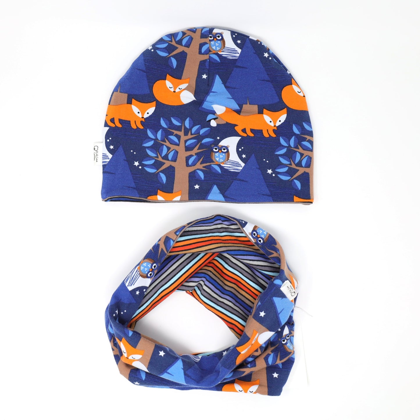 Kids Hat & Snood Set 2-8y - organic cotton